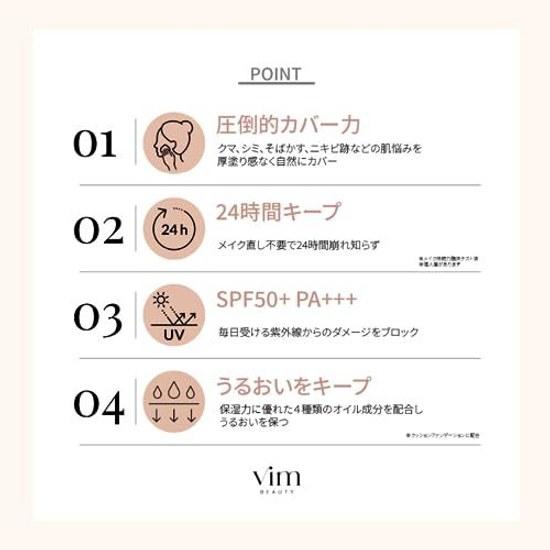 Effect Like Finish Cushion Foundation Refill SPF50+ PA+++ Long-lasting (22 Sand)