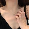 Heartbeat Electrocardiogram S925 Sterling Silver Necklace: Women's Clavicle Chain with High-End Internet Celebrity Style and Versatile Elegance
