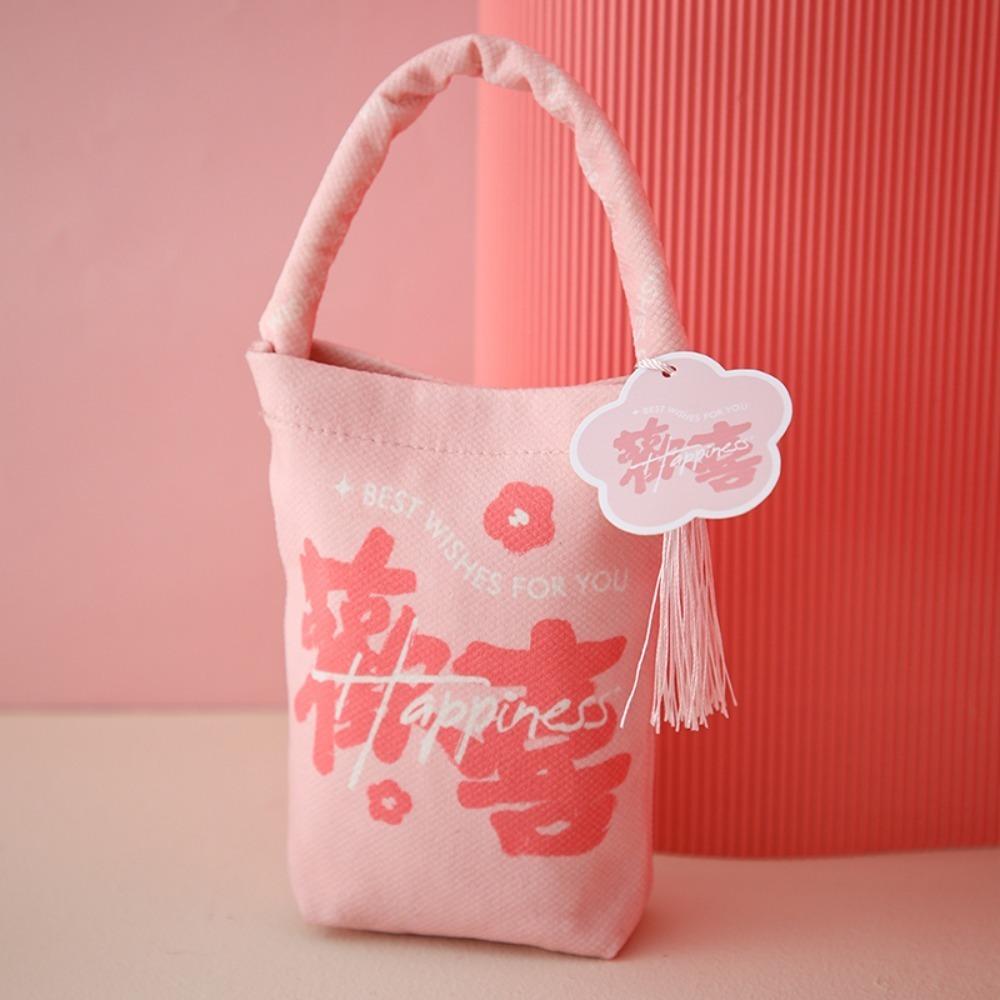 Купить Ручной подарочный пакет из матовой ткани с карточкой на свадьбу ...