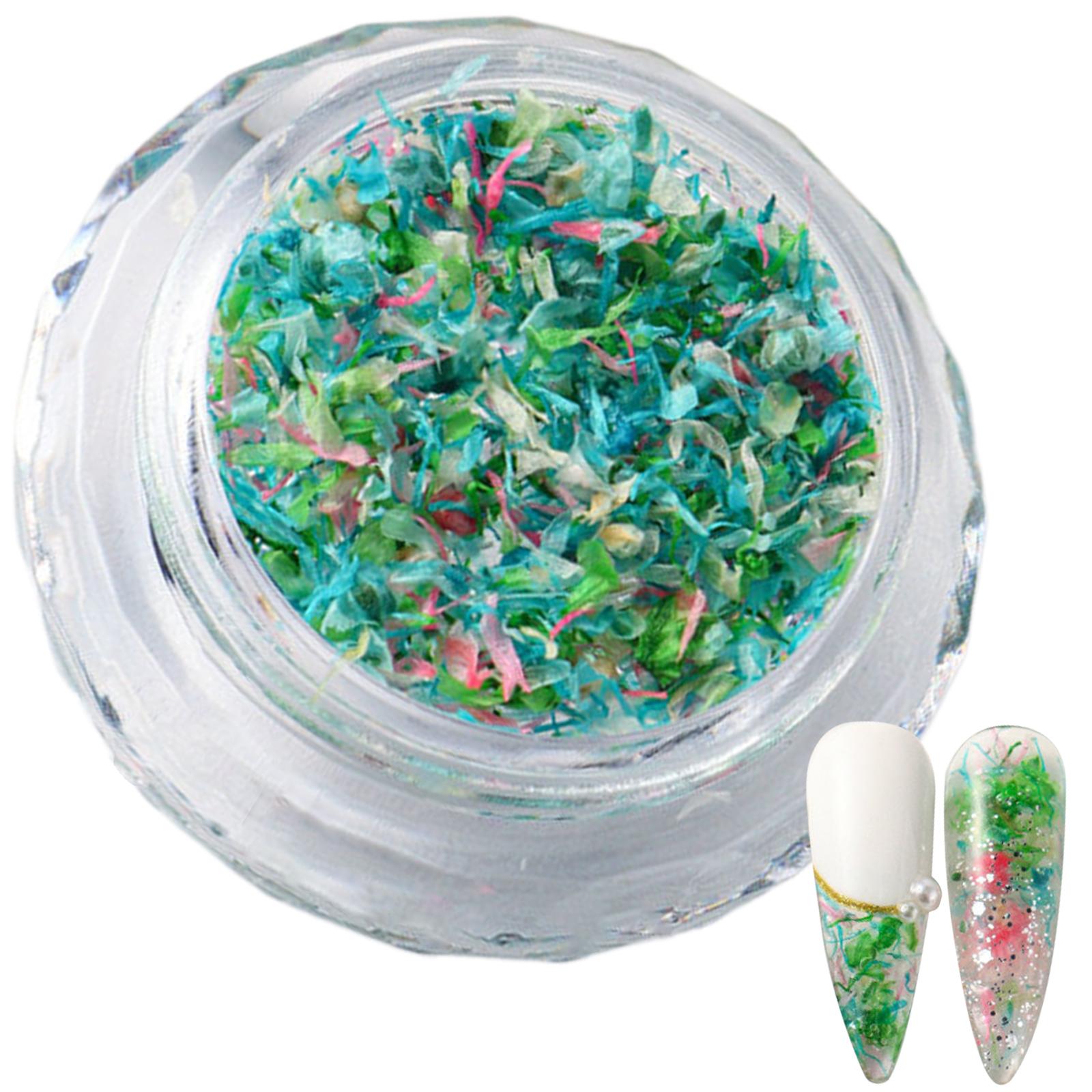 1 коробка 3D сушеные цветы для ногтей подвески смешанный дизайн ногтей весенние — фото 4