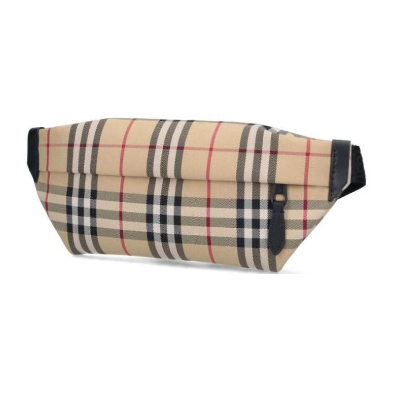 Burberry Check Print Zipper Closure Waist Bag Women Waist Bag Beige 80841121
