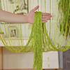 3m X 3m Colorful Silver Glitter Tassel String Curtain, Extra Dense Hanging Room Divider Curtain for Wedding Living Room Entryway