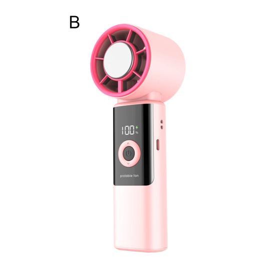 Handheld Cooling Fan 90 Degree Adjustable Foldable Mini Fan with Ice Cooling Personal Air Conditioner for Travel Office Outdoor