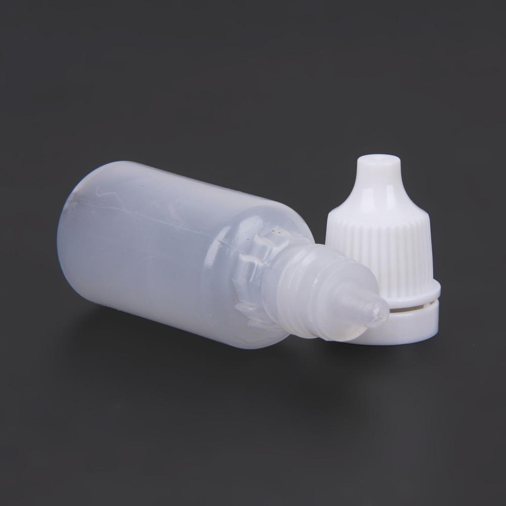 50pcs 5/10/15ml Eye Dropper Bottles Refillable Eye Drop Bottle Portable Eye Liquid Dropper for Solvents Essence Eye Drops Saline