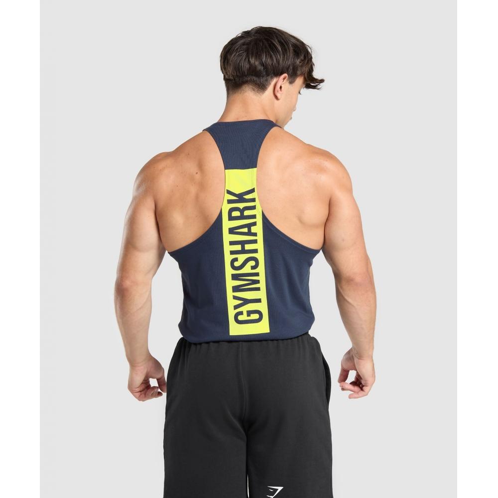 

Gymshark Bold Stringer Heavy Blue A1b7f Uctn XS