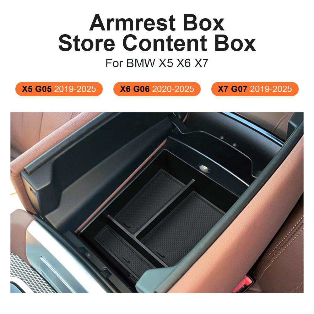 For BMW X5 G05 X6 G06 X7 G07 2019 2020 2025 2025 2025 Car Center Console Armrest Storage Box Tray Holder Interior Accessories