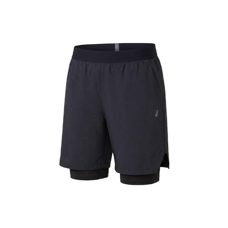 Asics 2 In 1 Breathable Moisture Wicking Mid Rise Running Shorts Men Shorts 2031F710-001