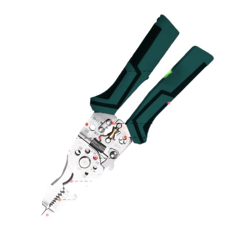Wire Stripper 16 In 1 Multi Tool Pliers with Voltage Tester Crimping Cutting and Stripping for Electricians and Technicians
