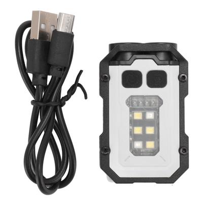 Small Powerful EDC Flashlight 300LM USB Rechargeable Mini Pocket Keychain Flashlight IPX4