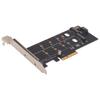 M.2 To Pcie Adapter PCB Porous Dual M.2 PCIE Adapter Expansion Card for SATA PCIE NVMe SSD