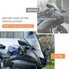 Windscreen For Yamaha YZFR6 YZFR7 2024 YZF R6 2021-2023  YZF R7 2017-2023 Motorcycle Aerodynamics Airflow Screen Wind Deflector