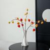 3 stuks Kunstmatige Lampionbessen Herfstdecoratie Stelen Nep Chinese Lantaarn Vruchtenplant Herfst Bloemschikking Woondecoratie
