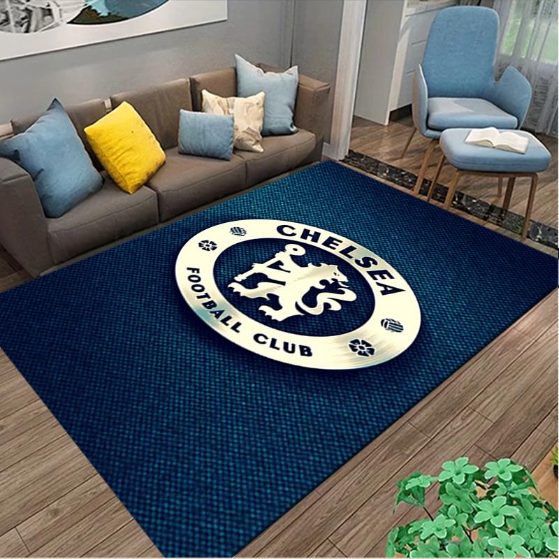 1pc Chelsea FC Printed Chair Rug for Home Office Use, Living Room Kitchen Game Room Area Carpet