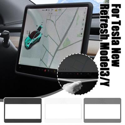Silicone Frame For Tesla New Refresh Model3/Y Central Navigation Plaid Screen Protector Accessories New 2024