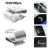 10/30/100Pcs Solar Panel Cable Clips Stainless Steel PV Wire Clip Fixing Clampsfor Home Photovoltaic Modules Cable Organizer