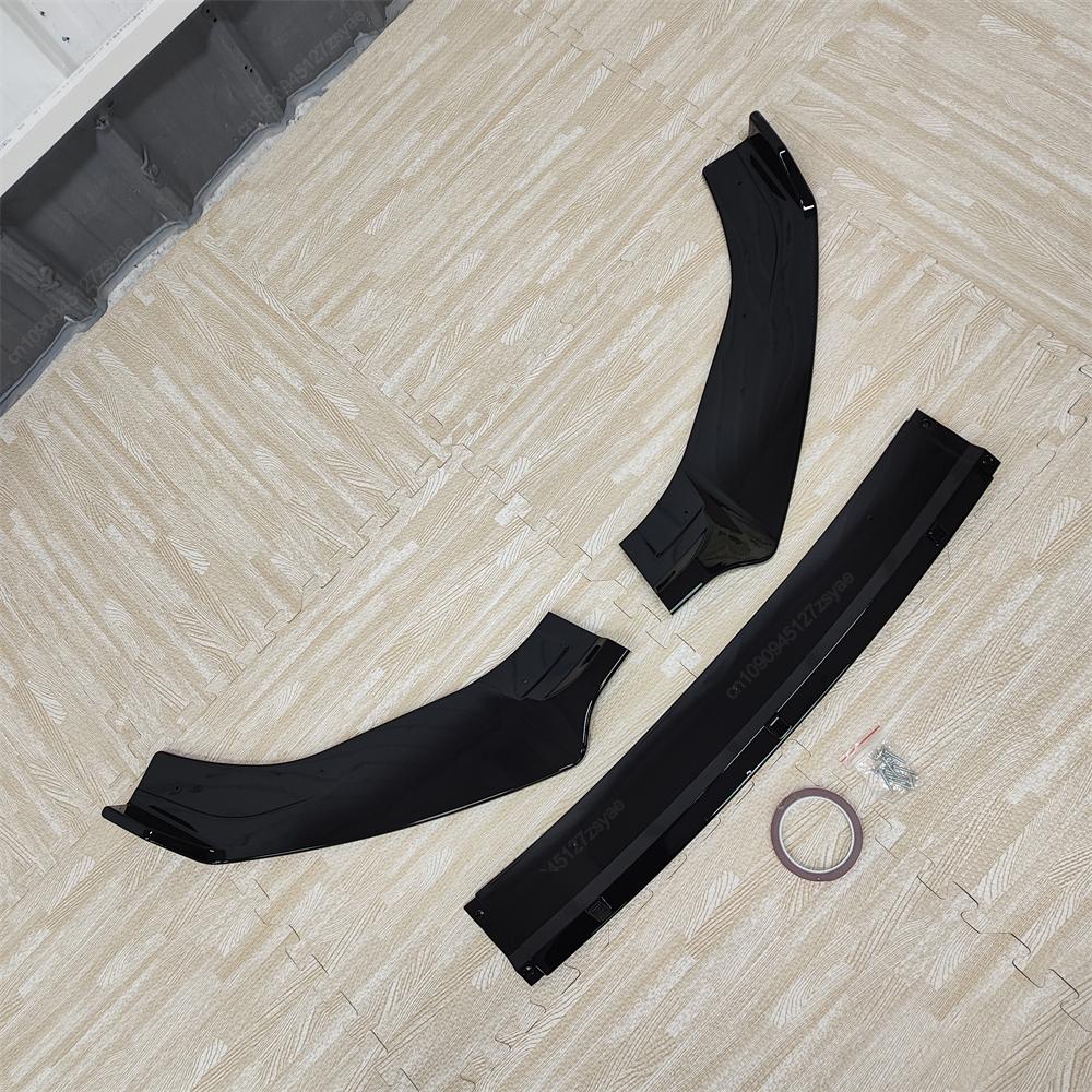 Car Front Bumper Lip Spoiler Splitter Diffuser For Seat Leon MK3 MK3.5 FR S/S S/C S/T Cupra 2013-2020 ABS Black Bodykits Tuning