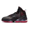 Nike LeBron 19 Bred Adidași Bărbați Negru Roșu Universitar CZ0203-001