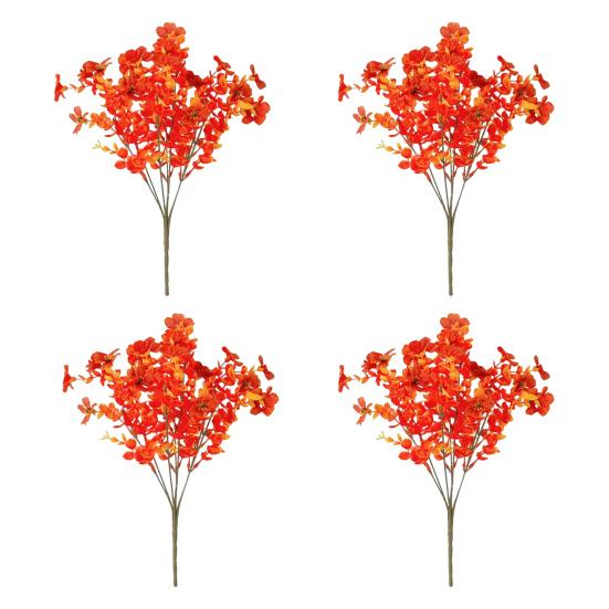 2/3/4/5/6/12Pcs Fall Artificial Flower 7 Fork UV Resistant Fake Flower Home Wedding Party Table Centerpiece Indoor Outdoor Faux Bloom Decoration