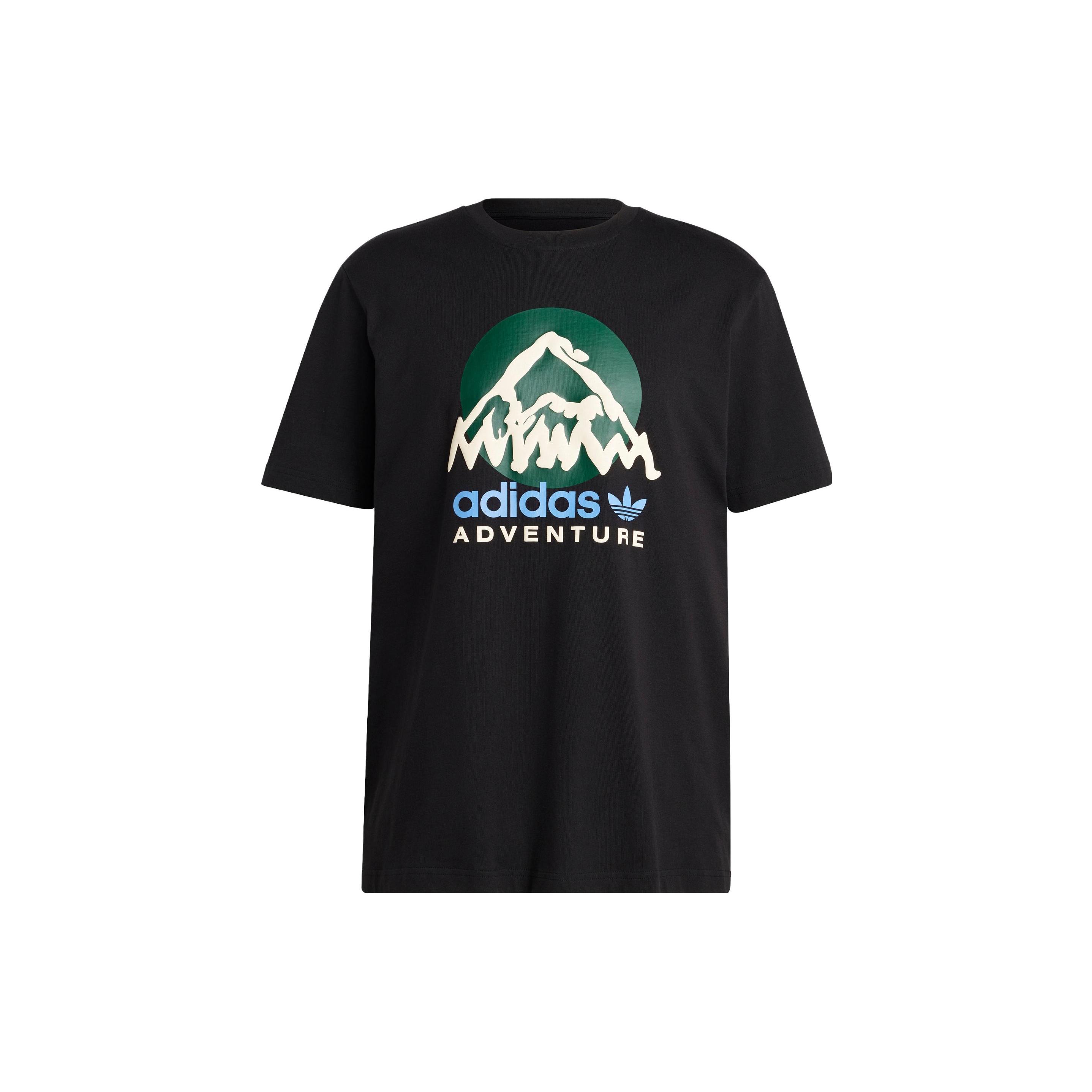 Adidas Originals ADVENTURE MOUNTAIN FRONT Футболка Мужская Черная IC2361 XS