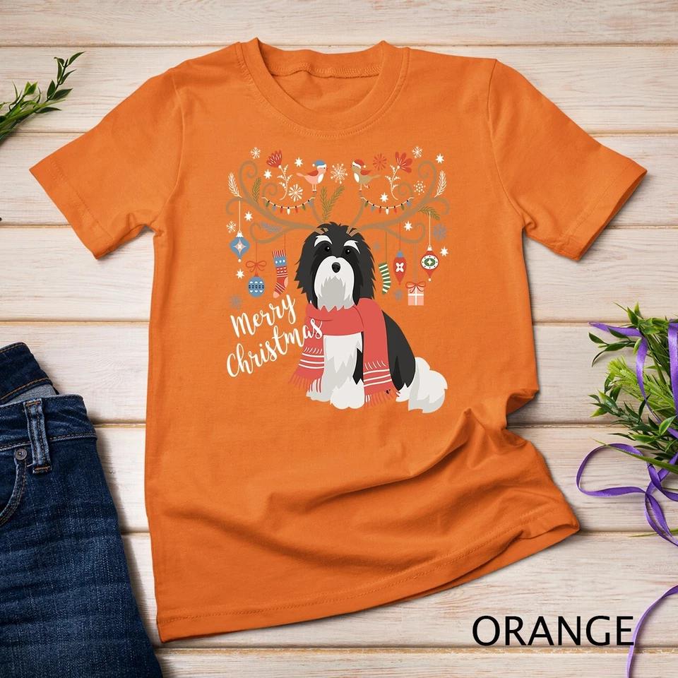 Havanese Christmas Reindeer Dog Unisex T-shirt 6 S