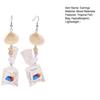 1 Pair Tropical Fish Bag Dangle Earrings Ocean Beach Starfish Shell Hook Earrings Hypoallergenic Women Drop Earrings Fashion