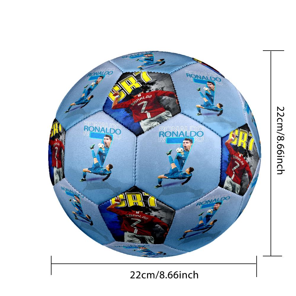 Ronaldo's Cr7 Football Legend Soccer Ball Size 5 Football Machine-Stitched Indoor/Outdoor Universal Football Ideal for Soccer Enthusiasts