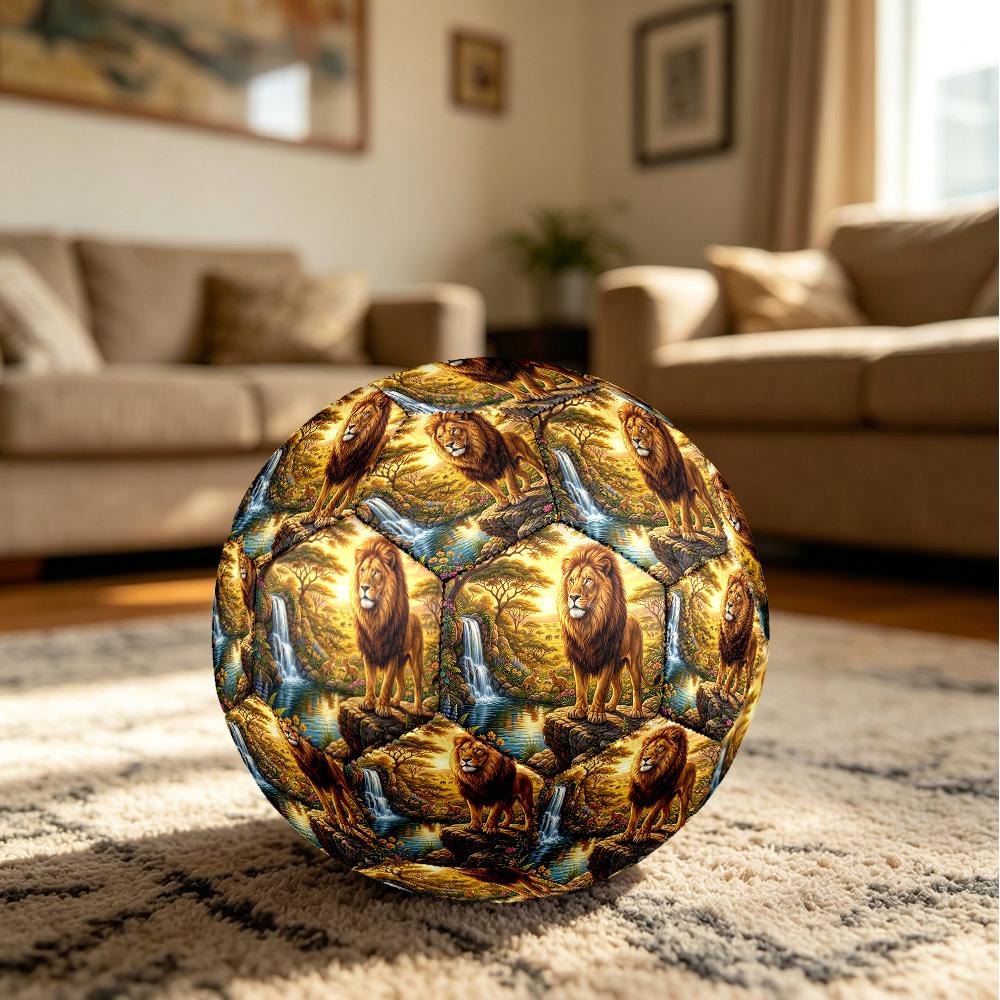 1pc Lion Wild Durable Size 5 Soccer Ball Professional Match Training Football Indoor &Outdoor Sports Ball P60151