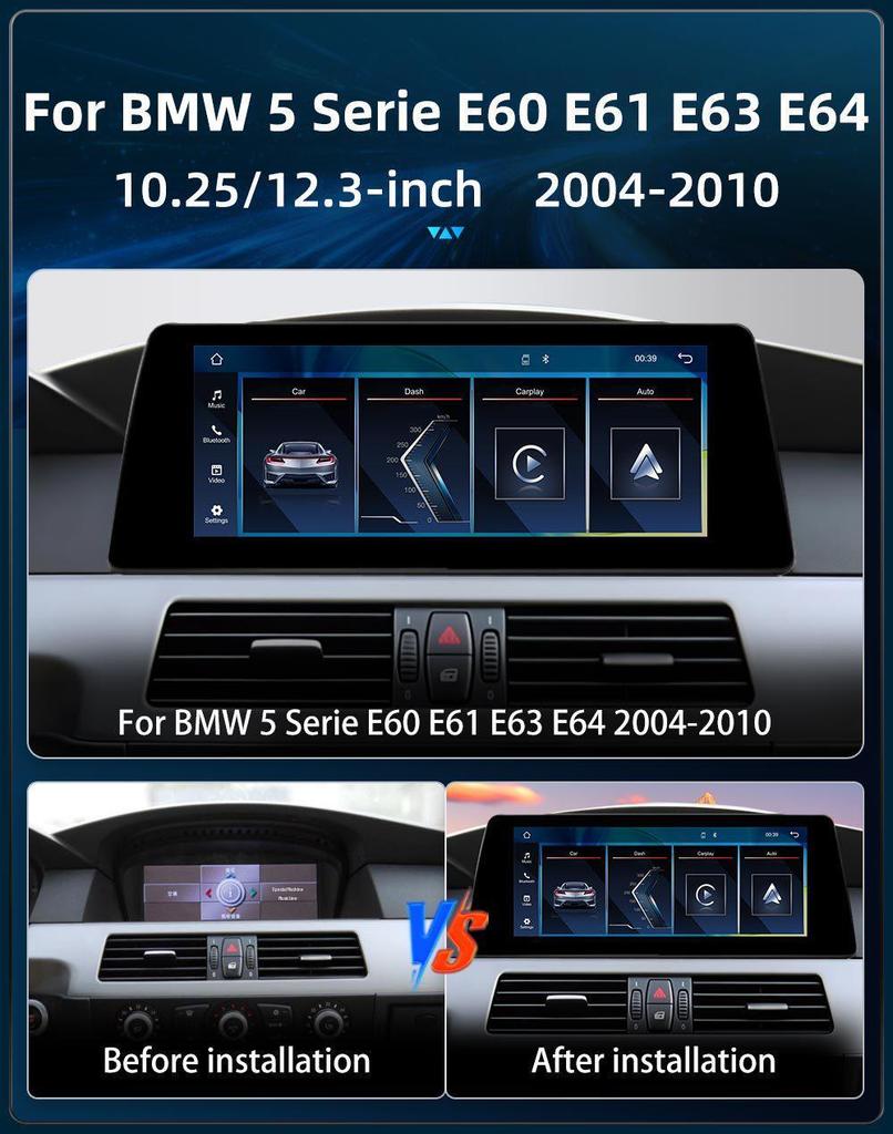 BMW 5 Series E60-E64 Central Control Screen with Integrated GPS Navigation & Radio