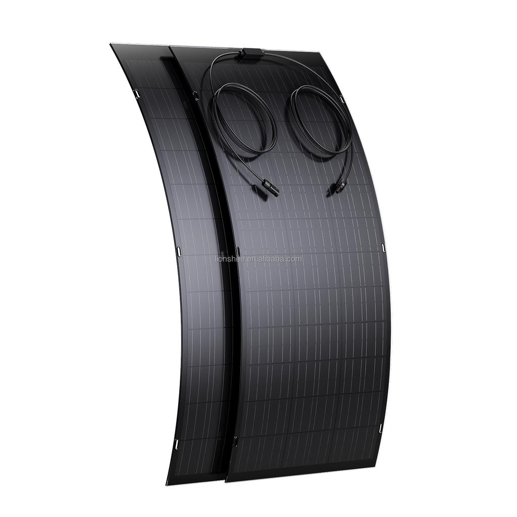 Germany Warehouse 120W Flexible Solar Panel | 109cm*59cm Portable Monocrystalline Soft Panel for Yacht, RVs, Boats, Camper