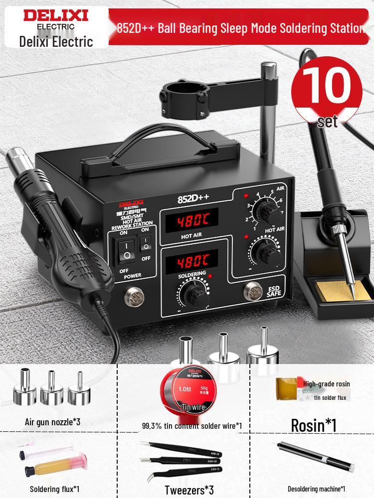 Delixi Electric 3-in-1 Soldering & Desoldering Station for Mobile Phone Repair