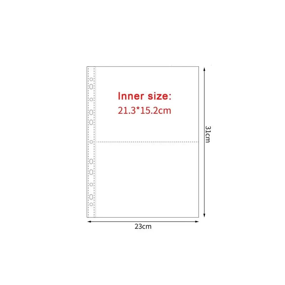 Multiple Pockets A4 Kpop Photocard Binder Transparent DIY Photo Album Refill Pages PP Card Stamp Die Jewelry Storage