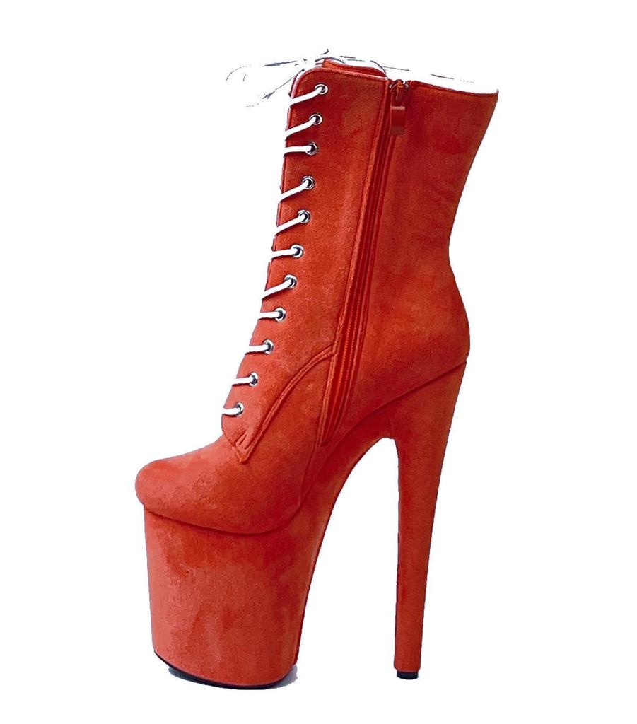 Bottes sexy style européen à talons hauts de 20 cm pour spectacle sur scène et pole dance