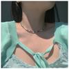 Daisy Flower Pearl Beaded Choker Necklace for Women