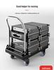 Compact Folding Flatbed Trolley: Silent, Lightweight, Multi-Functional Hand Truck for Pulling and Pushing Goods