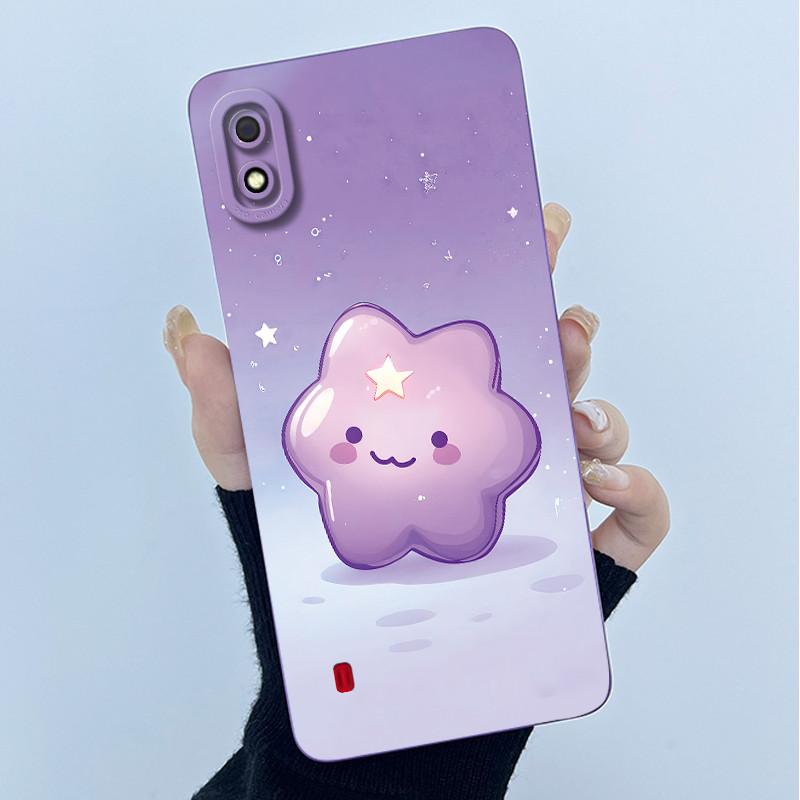 For Samsung Galaxy A10 A10s M01S Case Simplicity Painting Liquid Soft Silicone Cover for Samsung A10 A105F A10S SM-A107F Casing
