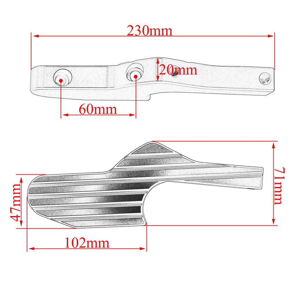 Passenger Foot Peg Extensions Extended Footpegs for Vespa GT GTS GTV 60 125 150 200 250 300 300ie