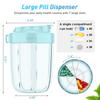 Extra-Large 7 Compartment Giant Pill Container Storage Tablet Vitamins Medicine Fish Oils Travel Holder Medication Dispenser Box