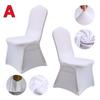 White Spandex Stretch Wedding Chair Cover Universal Slipcover for Banquet Hotel Restaurant Party Dining Decor