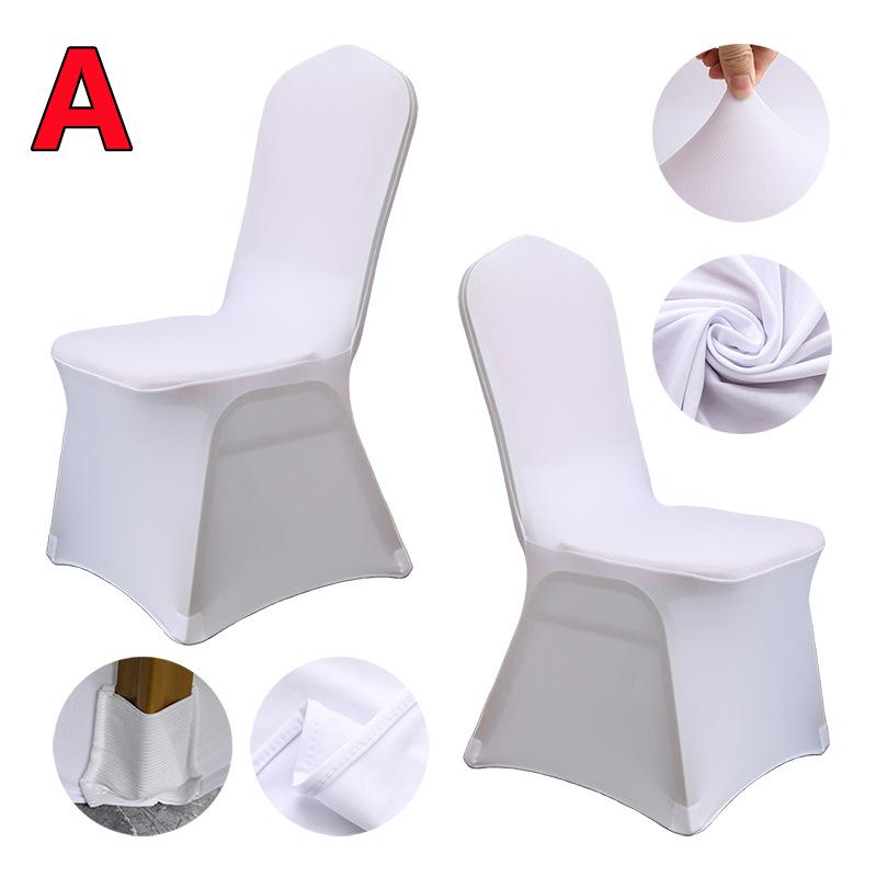 

New Chair Cover Spandex Wedding Universal Stretch Elastic Birthday Party Hotel Banquet Dining Room Decors Washable High Quality 1PC