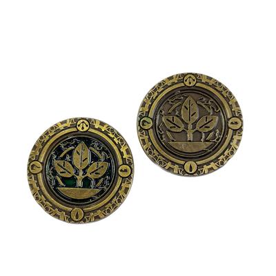 Earth Element Gold Metal Coin 1 Piece