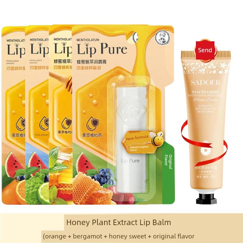 Mentholatum Honey Plant Extract Lip Balm for Women and Men, Colorless, Hydrating, Moisturizing, Anti-Wrinkle, Anti-Dryness, Official Authentic Product