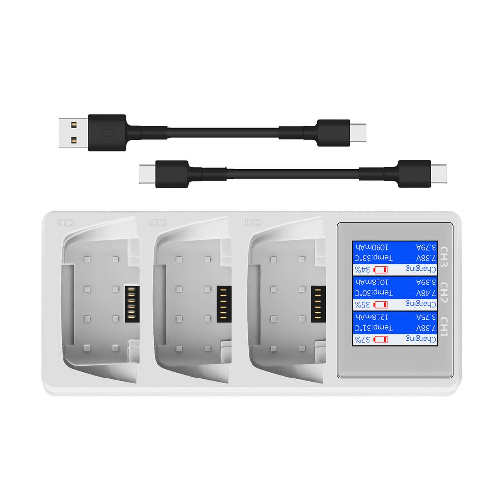 Battery 3 Way Charging Station Flight Battery for Flip Digital Display Charging Adapter Fast Charging Manager Accessories