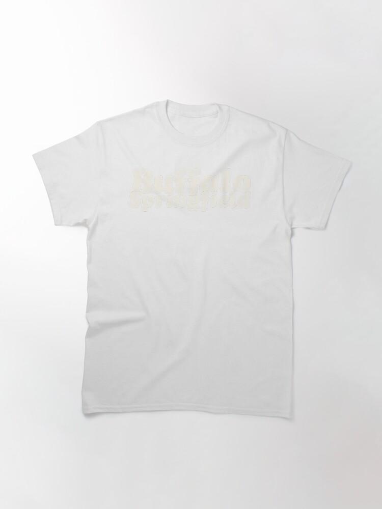 Buffalo springfield Bold Cream Typography Folk Rock Band Classic T-Shirt