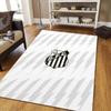 Santos FC Flannel Pattern Square Carpet,Area Rug,Carpet Rug for Living Room Bedroom Sofa Playroom Decor,Non-slip Floor Mat