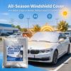 Car Windshield Snow Cover Silver Coated Cloth Anti Frost Ice Protector Sun Shade with Side Mirror Covers for Cars SUV
