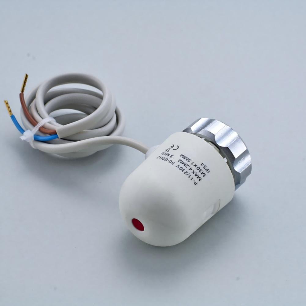 Electric Thermal Actuator Normally Closed Electric Actuator For Floor Heating Manifold Thermostatic Radiator Valve 230VAC