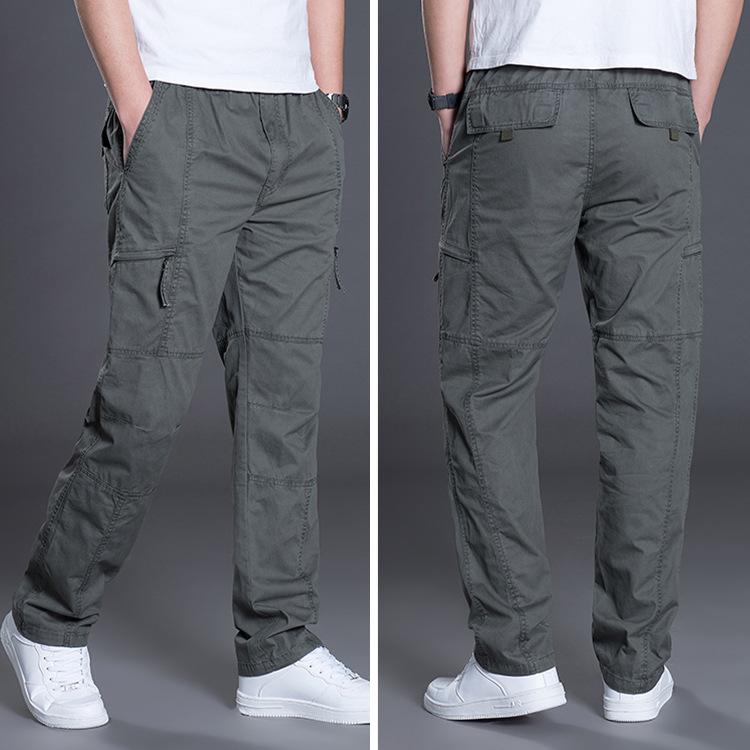 Versatile Men's Casual Cargo Pants, Multi-pocket Straight-leg Pants, Durable Pants for Outdoor Activities & Daily Styling