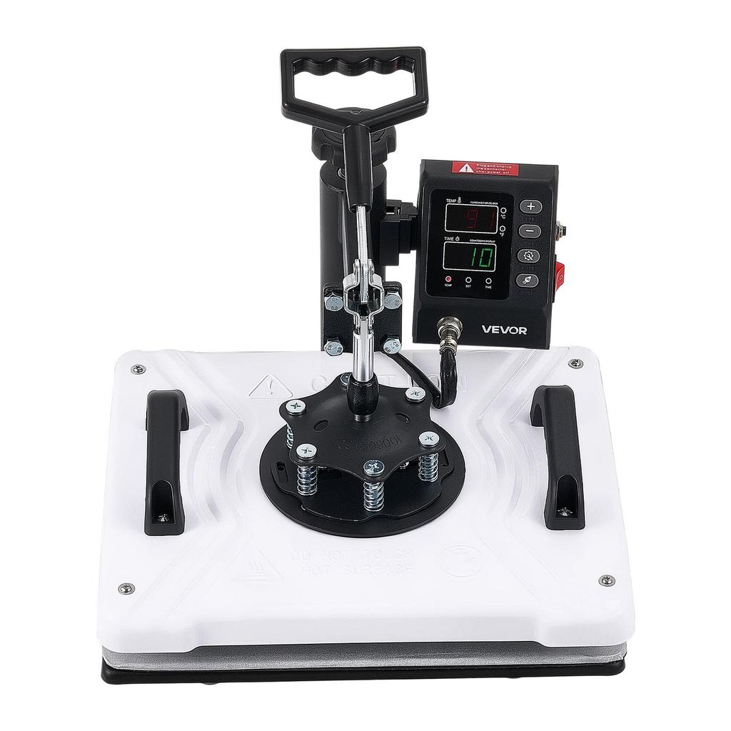 Heat Press Machine 29 x 38 cm Sublimation Press Machine Swing Away, Heat Up Fast and Even, Digital Precise Time and Temperature Control, for T-Shirts,