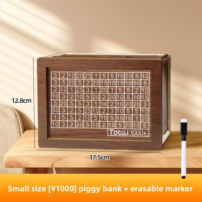 

Новая деревянная креативная копилка может хранить только банкноты и монеты, а также украшения 1,000 yuan