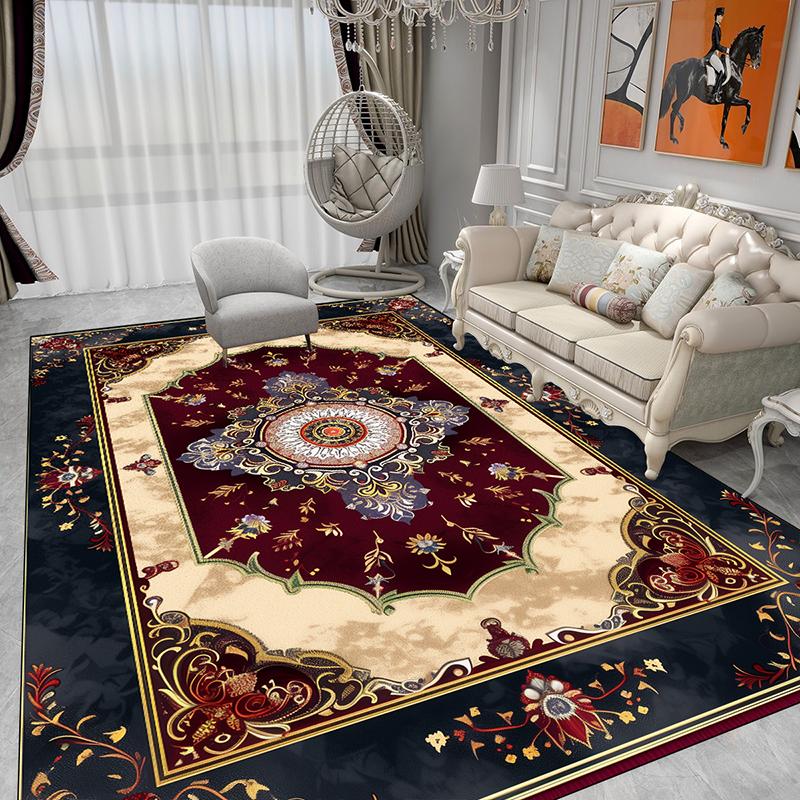 Luxury Style Large Area Persia Carpet Living Room American Style Decoration Home Sofa Area Rugs for Bedroom Soft Floor Mat
